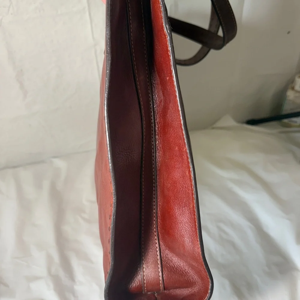 Fossil Brown Leather Shoulder Bag - Picture 6 of 15